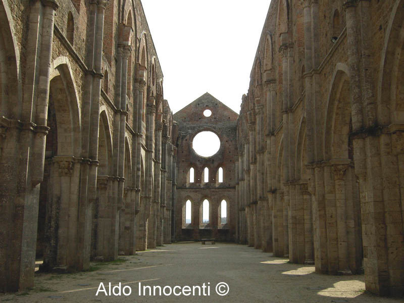 COLONNE E ASIDE DELL'ABBAZIA DI SAN GALGANO
